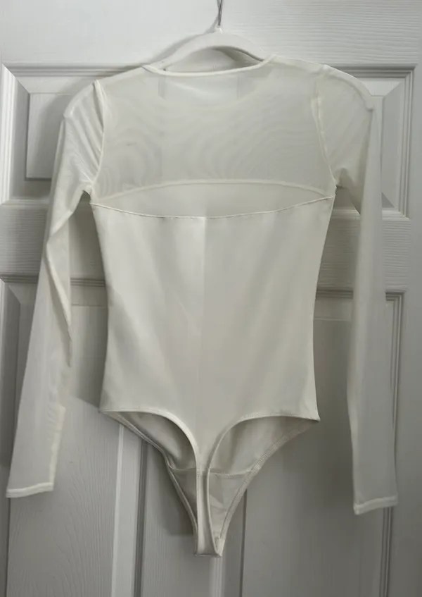 Abercrombie Mesh Long Sleeve Bodysuit - Image 2
