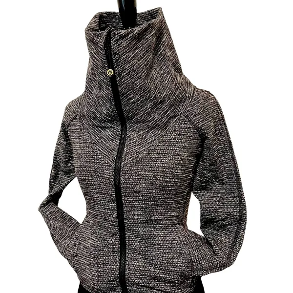 Lululemon Be Present Jacket Coco Pique Black 2 - Image 6