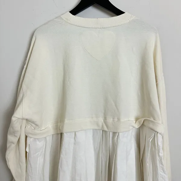 FREE PEOPLE Eleanor Sweatshirt Dress in Grey Combo Size X-Small - Image 9