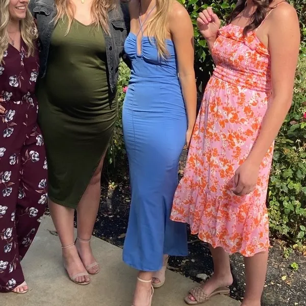 Abercrombie Halter Maxi Plunge Dress - Image 2