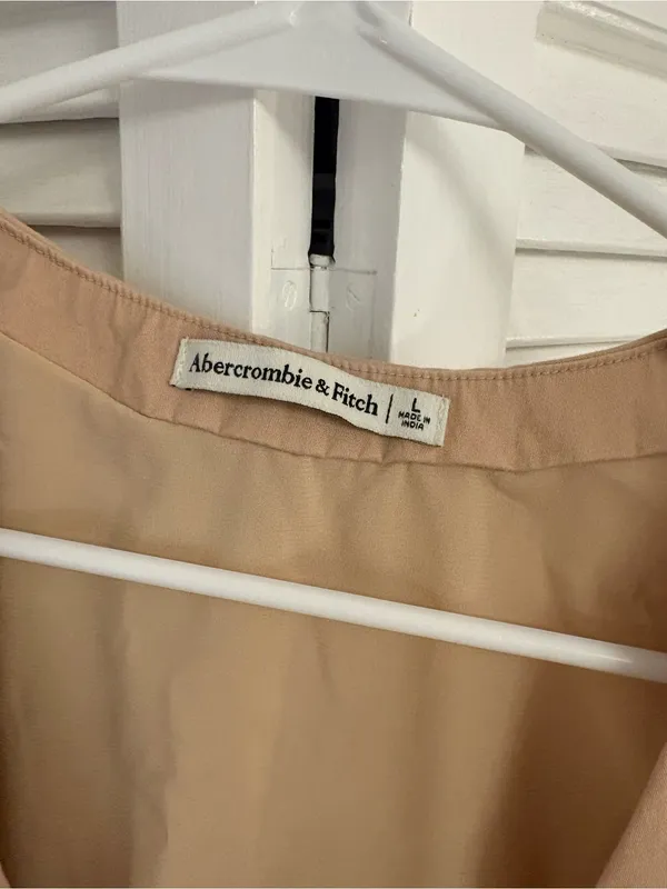 Abercrombie & Fitch Tailored Vest Set Top Cream Size Large - Image 6