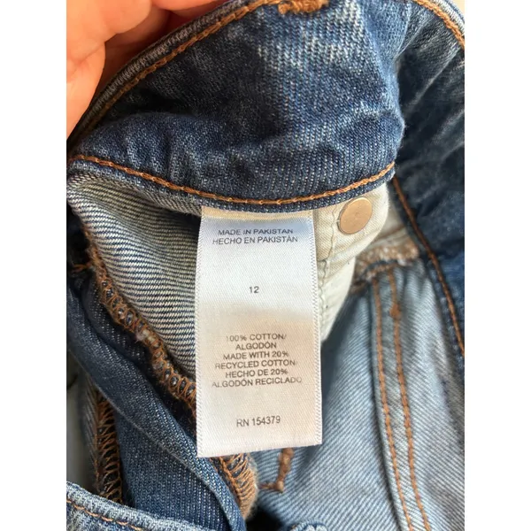 NWT AERO Women High‎ Rise Wide Leg Authentic Non Stretch Denim Jeans Size 12 - Image 4