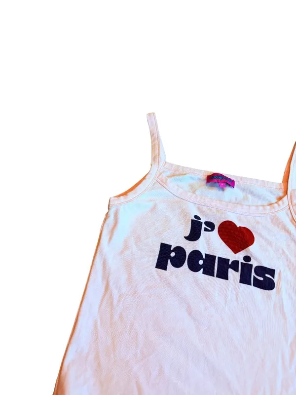 Edikted Love Paris Tank Top Pink Stretchy Casual Shirt Blouse Size Small Women's - Image 6