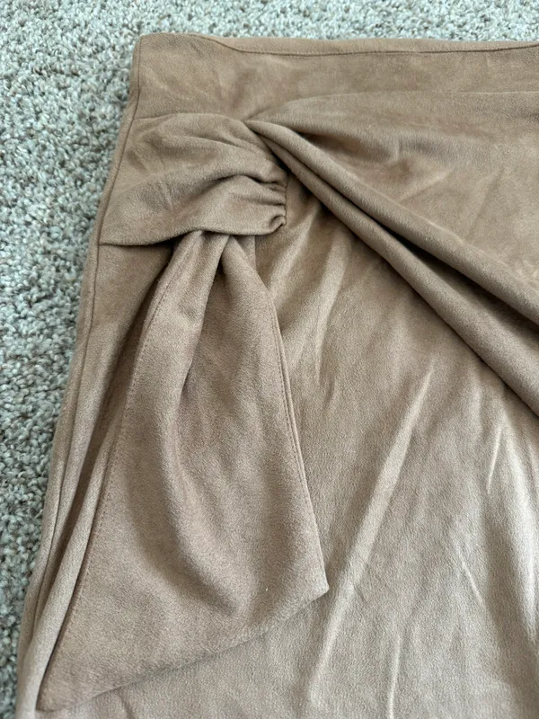 Altar'd State Suede Wrap Tie Skirt - Image 3