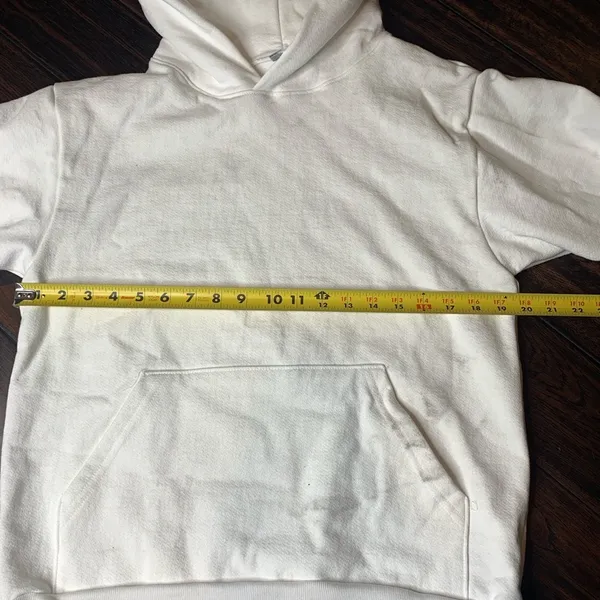 Long sleeve hoodie sweater heavy cotton, Los Angeles Apparel unisex design - Image 3