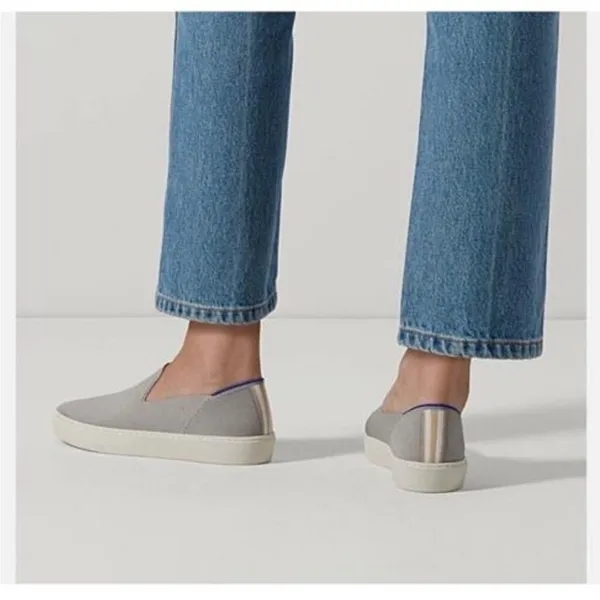 Rothy’s The Original Slip On Sneaker in Light Grey Sz 8 - Image 4