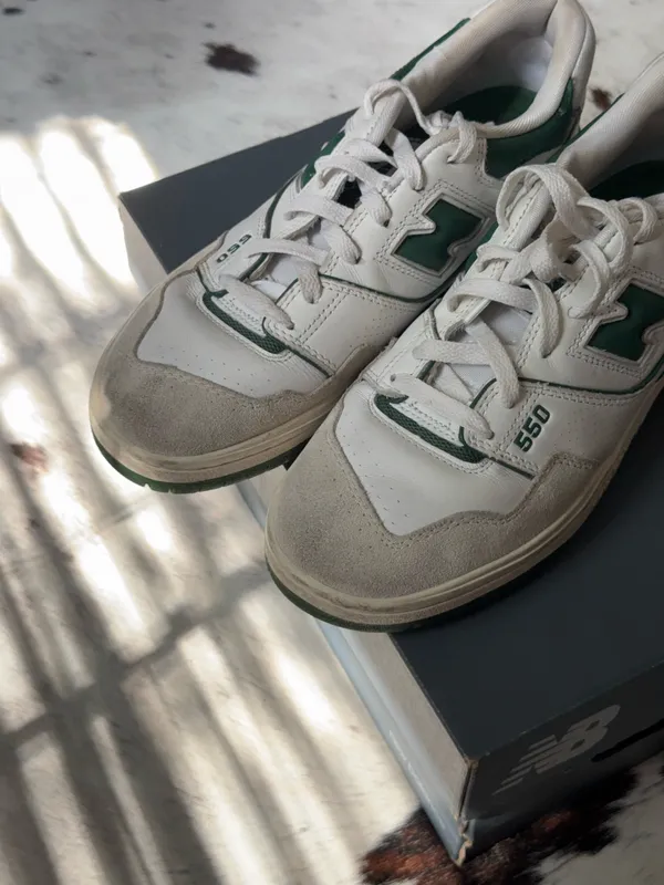 New Balance Sneakers 550 White Green - Image 2