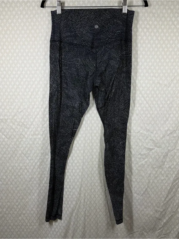 Lululemon Black White Free Spirit Align High Rise Leggings - Image 4