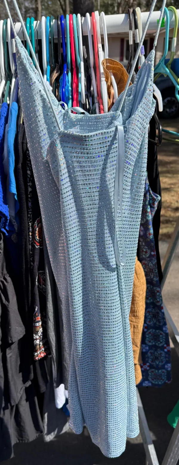Sparkly blue dress Size XS - Image 2