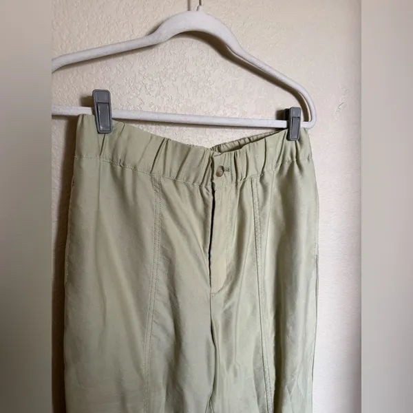 Madewell Tapered Huston Pull-On Crop Pants Sz‎ Medium Faded Seagrass - Image 5