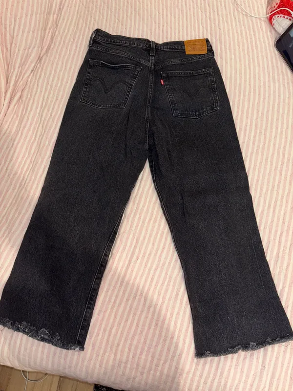 Levi’s Ribcage Straight Jeans Black - Image 2