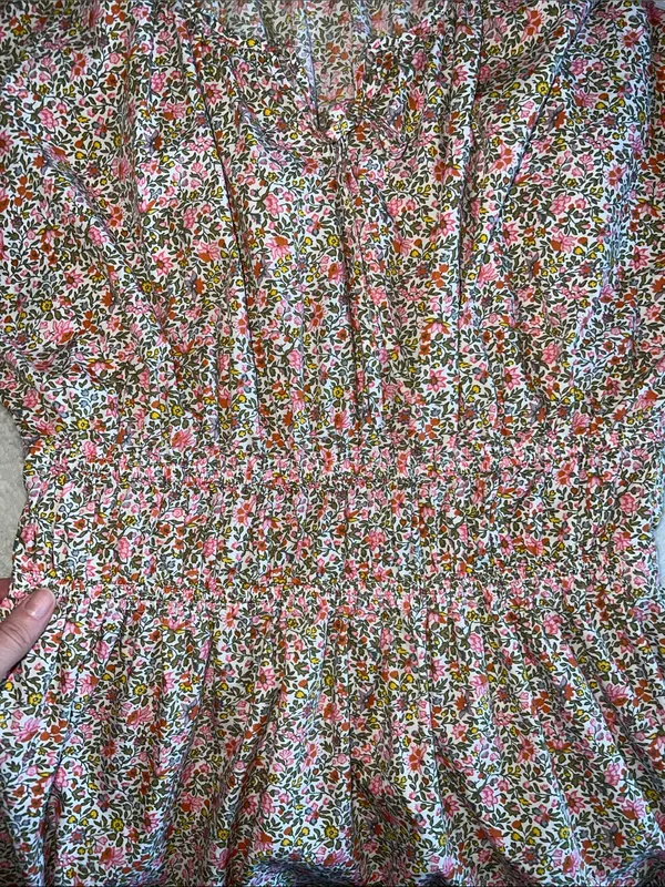 J.Crew Cinched Waist Puff Sleeve Floral Mini‎ Dress MT - Image 6