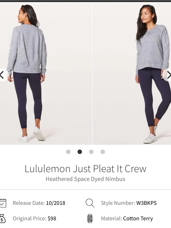 Lululemon Just Pleat It Crew neck 8 women - Image 9
