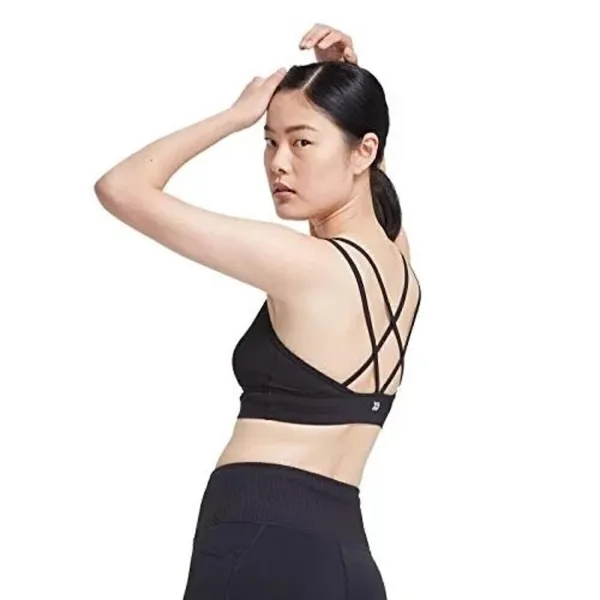 All In Motion Black Strappy‎ Low Support Sports Bra M - Image 2