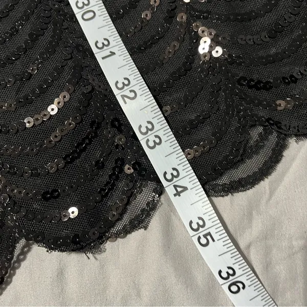 Lulu’s Star Dust Black Sequin Bodycon Dress Size XS - Image 10