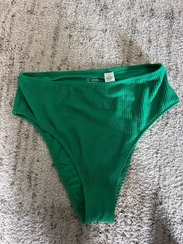 Aerie Crinkle High-Cut Cheeky Bikini Bottom L - Image 3