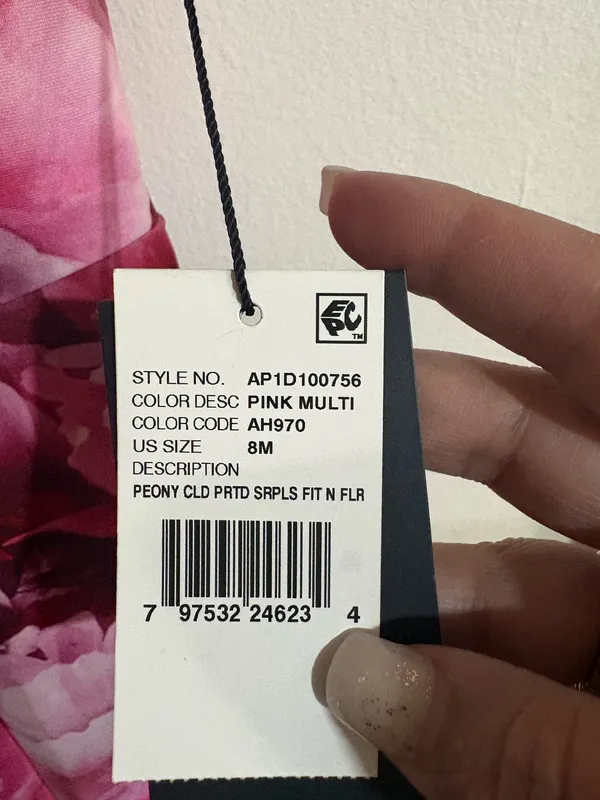 Adrianna Papell Pink Floral Dress - Size 8 - Image 7