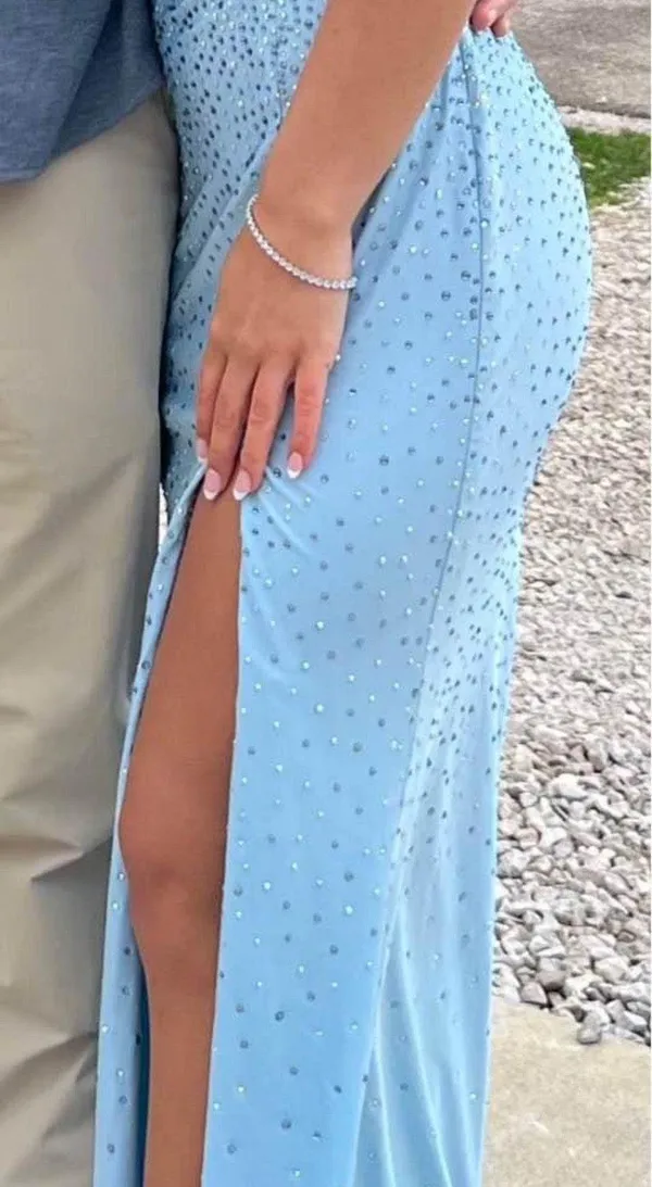 Prom Dress Blue Size 0 - Image 2