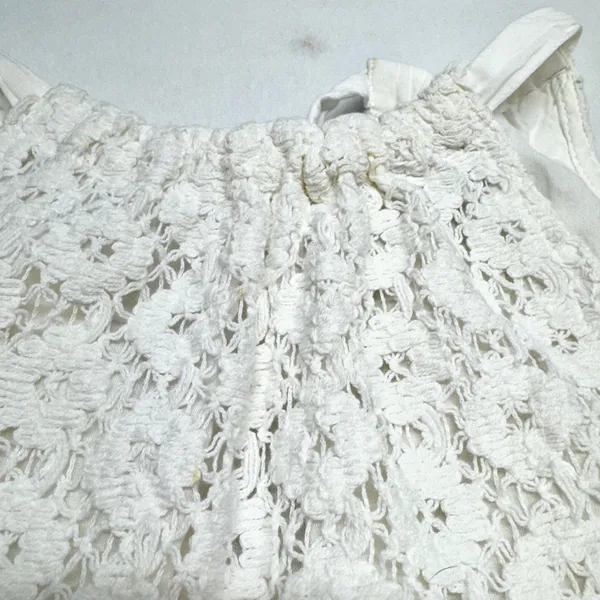 A New Day Lace Maxi Dress Womens Size S White Halter Boho Cotton Lined Floral‎ - Image 2