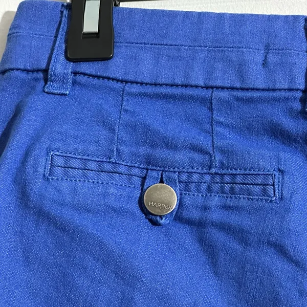 HARPER Blue Chambray‎ Button Fly Shorts Size 27 - Image 7