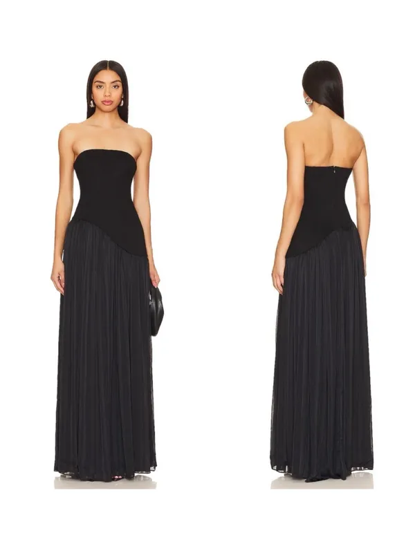 Lovers and Friends Alice Strapless Gown Black Size Small - Image 2