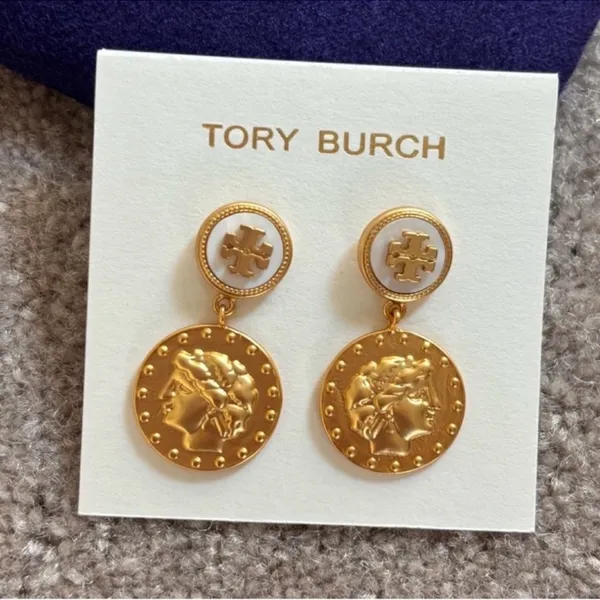 NWOT Tory. Burch Coin Drop Earring - Image 5