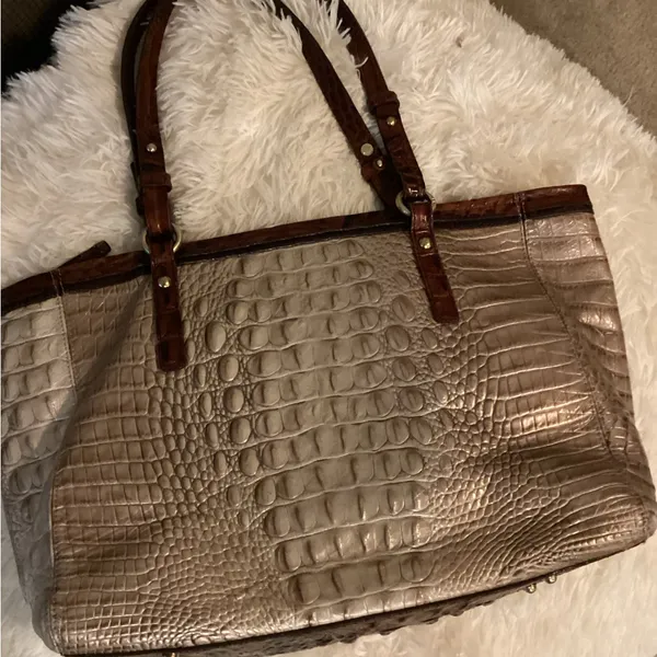 COPY - Brahmin Crocodile Embossed Tote Bag - Image 6