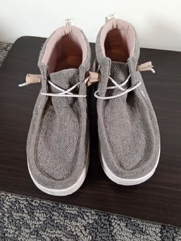 Hey Dude Wendy Peak Hi Wool Womens Loafers Chunky Size W9 - Image 2