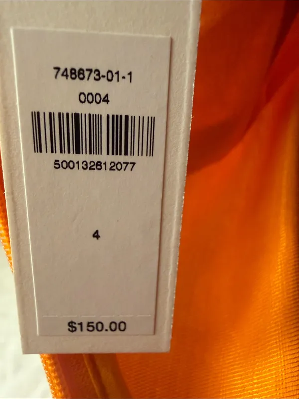 Banana republic NWT Orange Puff-Sleeve Midi/Maxi Dress sz4 - Image 7