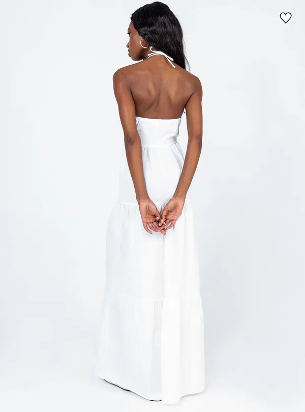 Princess Polly White Maxi Dress - Image 3