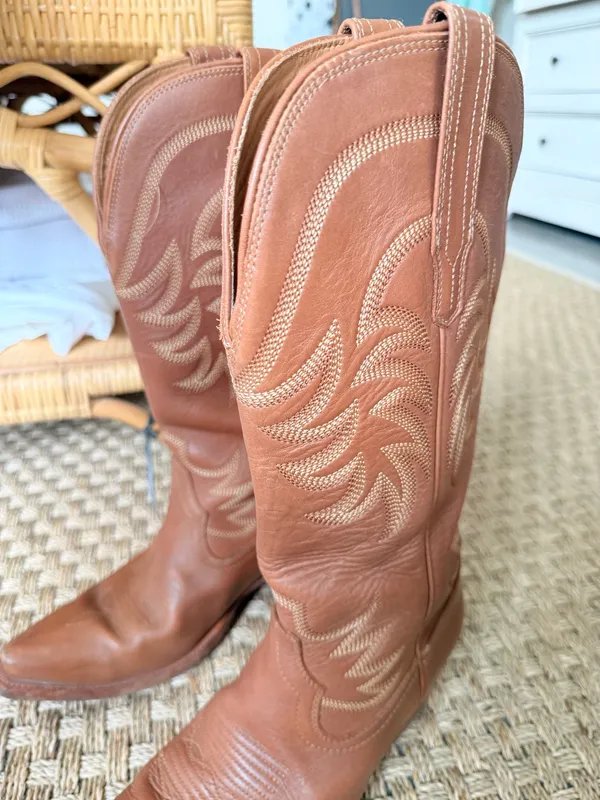 Tecovas Annie boot in caramel Brown Size 9 - Image 4