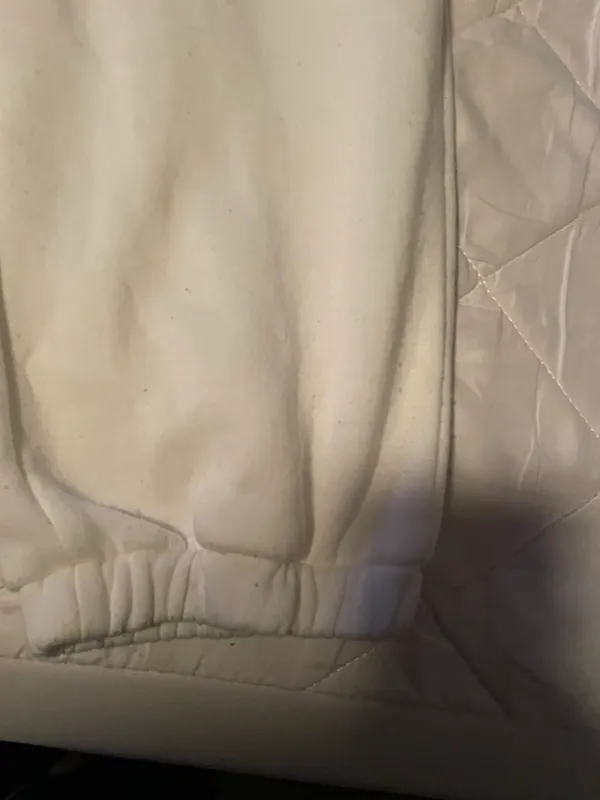 Size Large Sweatpants White - Image 3