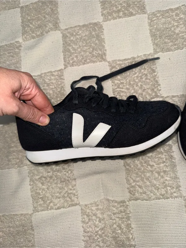 Veja SDU‎ Flannel Black White sneakers size 8 - Image 2