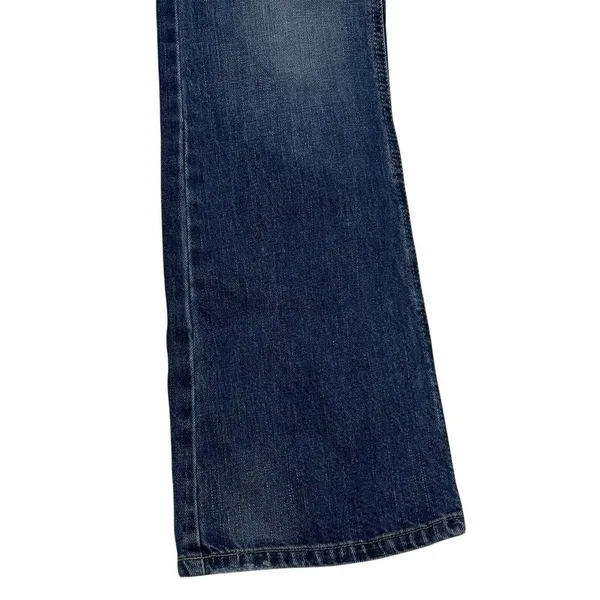 Vintage American Eagle Mid Rise‎ Flare Blue Denim Jeans Women's Size 4 Reg. Y2K - Image 3