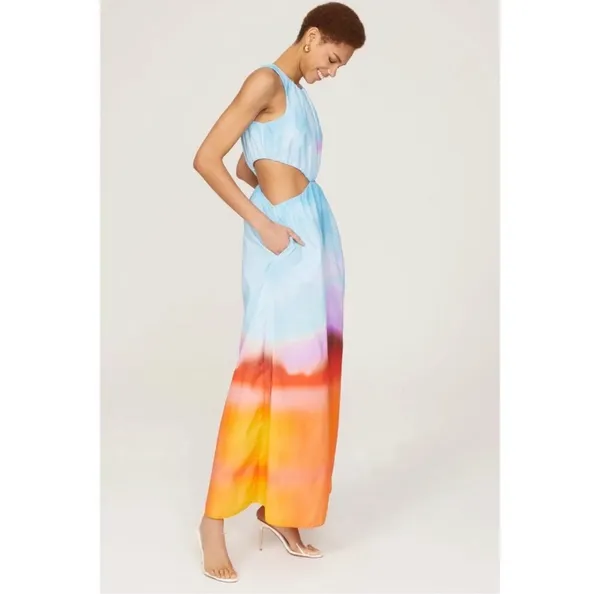 Johnathan Simkhai Alfie Colorful Cutout Maxi Dress - Image 2