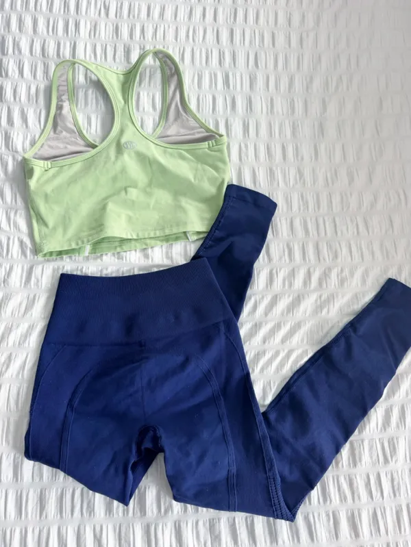 Workout Outfit Set Lululemon TYC Small Navy Green - Image 3