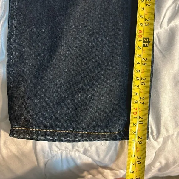 Gap Straight Fit Jeans Dark Wash Waist 28, Inseam 29 inches - Image 6