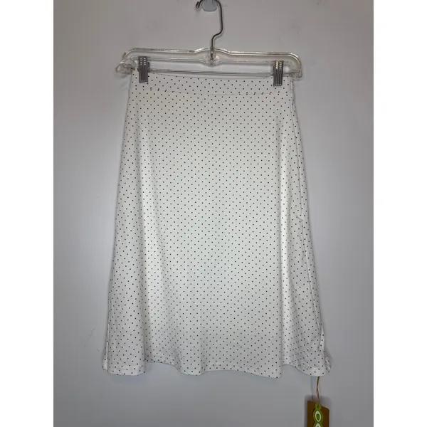 OGL Women Size XS Black White Polka Dot Skirt A-Line Flare Cotton Casual Retro - Image 4