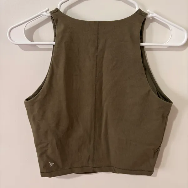 Old Navy Olive Green Crop Tank - Image 3