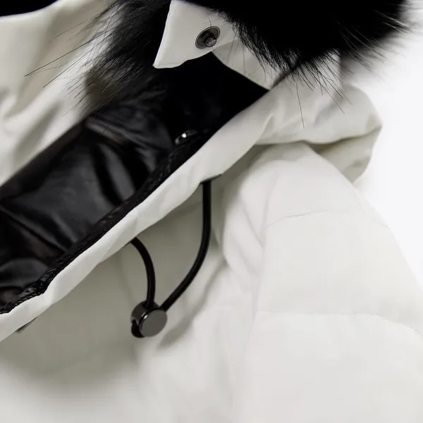 Zara ski puffer jacket skiing coat feathers down fitted winter coat - Image 10
