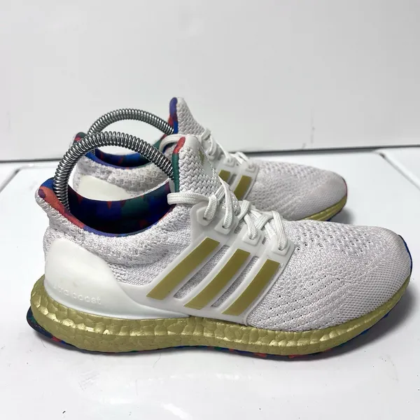adidas Ultraboost 5.0 DNA Athletic Shoes White/Gold Sneakers HP7425 Women’s 6 US - Image 10
