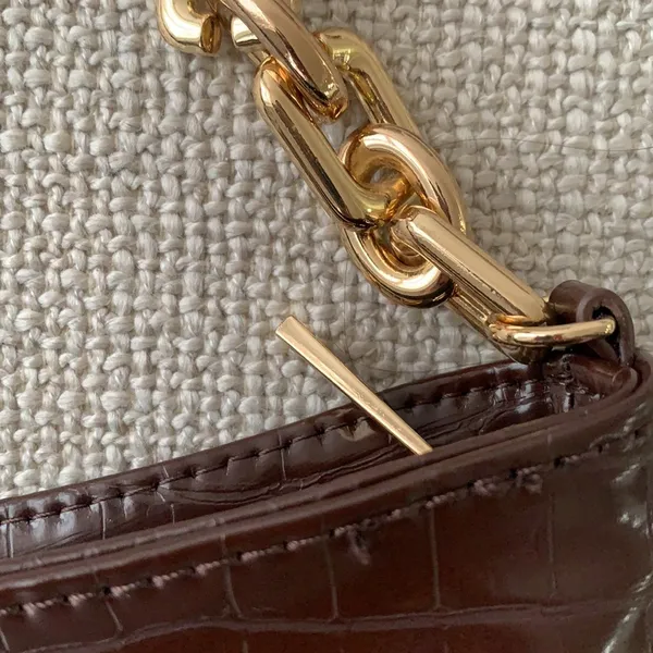 ZARA Brown croc bag - Image 3