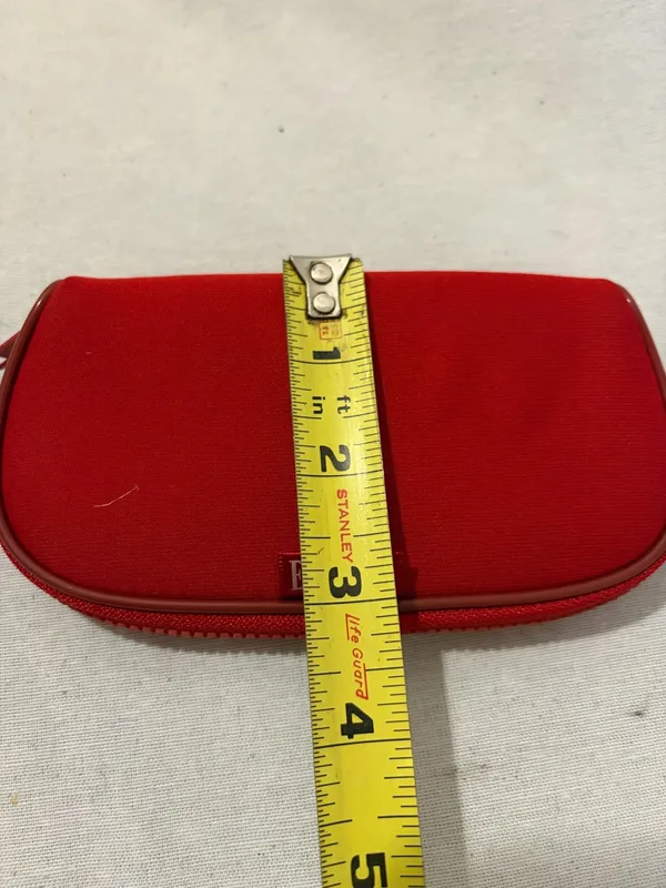 Elle Eyeglasses Frames Case  Sunglasses Red Bag Pouch - Image 3
