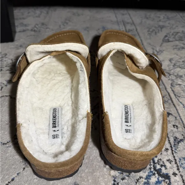 Birkenstock Buckley Shearling Suede Leather - Image 6