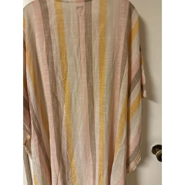 Aerie Women's Lightweight Neutral Colored with Fringe OS‎ Shrug 100% Cotton - Image 11