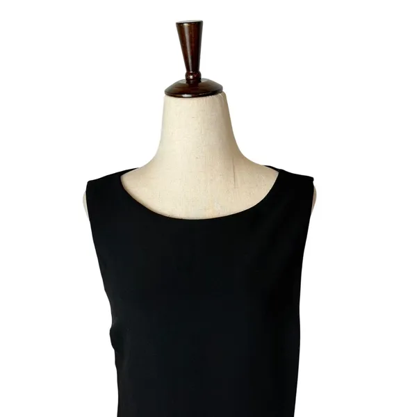 Bailey 44 Sheath Dress Women XS Black Tan Beaded Mixed Media Cocktail Party LBD - Image 8