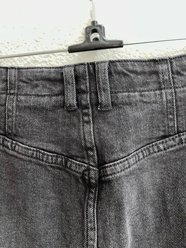 Free People Black Denim Skirt - Image 4