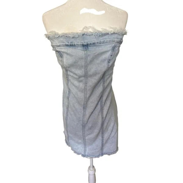 Good American Tube Dress in Indigo453 1 Small Womens Denim Jean Mini - Image 4