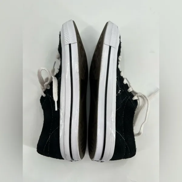 Converse One Star Ox Pro Black & White Suede‎ Skate Shoes Sz 8 - Image 4