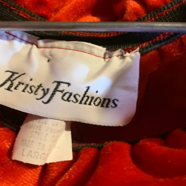 Vintage Velvet Ren-Faire Dress with Gold Trim Size L - Image 4
